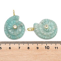 Pendentifs en amazonite naturelle&nbsp;X-G-H353-02G-08