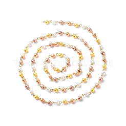 Verre à la main des chaînes de perles de perles&nbsp;AJEW-JB01136-04