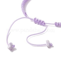 Verstellbare geflochtene Armbänder aus natürlichen Edelsteinen für Damen&nbsp;BJEW-JB10997-02