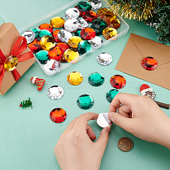48 stücke 4 arten weihnachtsthema selbstklebende acryl strass aufkleber&nbsp;STIC-FG0001-04