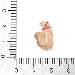 Pendentifs d'émail en laiton &nbsp;LS-KK-CBAE20A-01K-G