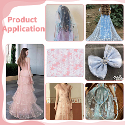 Polyester-Mesh-Stoffe&nbsp;DIY-WH0622-373B