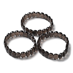 Stretch-Armband mit natürlichen Rauchquarzperlen&nbsp;G-E010-01-07