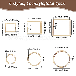 1 ensemble de mini métiers à tisser en bois&nbsp;WOOD-BC0001-08A
