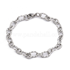 Anlaufgeschützte Figaro-Kettenarmbänder aus Edelstahl 304&nbsp;BJEW-P237-24P
