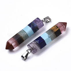 Colgantes de piedras preciosas ensambladas&nbsp;G-N331-003