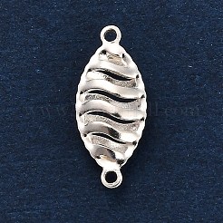 925 hohler 3D-Verbindungsanhänger aus Sterlingsilber&nbsp;STER-F058-02S-02