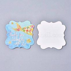 Tag regalo di carta motivo floreale&nbsp;CDIS-K002-E07