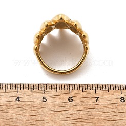304 Edelstahl-Fingerringe mit Pferdeauge&nbsp;RJEW-Q012-06G