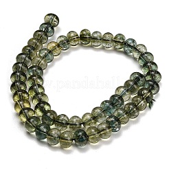 Hilos de cuentas de vidrio de imitación de piedras preciosas teñidas&nbsp;GL-Z001-03B