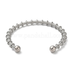 Bracciale aperto in acciaio inossidabile 304 anti-ossidazione&nbsp;BJEW-D021-01A-P