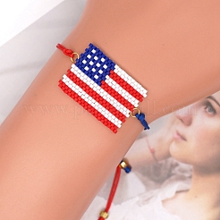 Miyuki Samen geflochtenes Perlenarmband&nbsp;BJEW-P269-29E