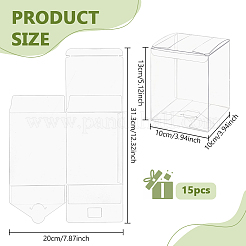 Boîtes d'emballage pliables en plastique pour animaux de compagnie&nbsp;CON-WH0125-04A