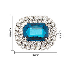 Legierte Strass-Schuhdekorationen&nbsp;FIND-WH0126-417D