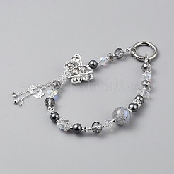 Handybänder aus Glas- und Harzperlen&nbsp;AJEW-SZC0003-06A