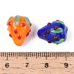 Cuentas irregulares hechas a mano hechas con lampwork&nbsp;LAMP-N033-02