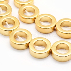 Chapelets de perles en hématite synthétique sans magnétiques&nbsp;G-L485-24-G