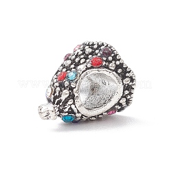 Legierung Rhinestone European Beads&nbsp;MPDL-Q213-19AS