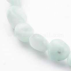 Natürliche Larimar Stretch Perlen Armbänder&nbsp;X-BJEW-JB05929-02