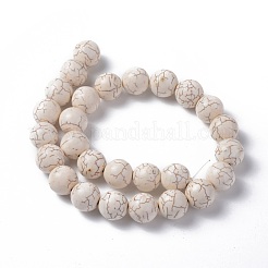 Fili di perline di magnesite sintetica&nbsp;G-E018-16mm