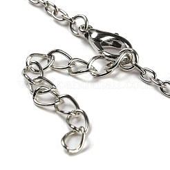 Colliers à pendentif en cristal de quartz&nbsp;NJEW-P287-01P-02