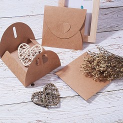 Vintage quadratische Herzschnallen-CD-Umschläge&nbsp;DIY-WH0092-01