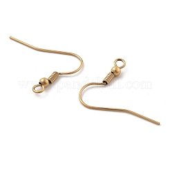 Crochets de boucles d'oreilles en acier inoxydable 304 avec placage ionique (IP)&nbsp;STAS-E149-02G-01