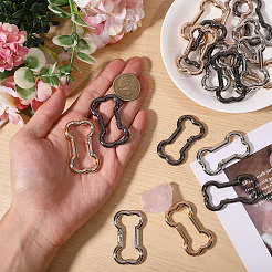 18 Stück 3 Farben Zinklegierung Kletterkarabiner&nbsp;FIND-CA0011-44