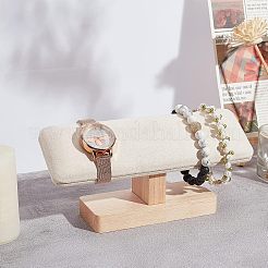 Présentoirs de bracelet en t-bar en faux daim en bambou&nbsp;BDIS-WH0002-07B