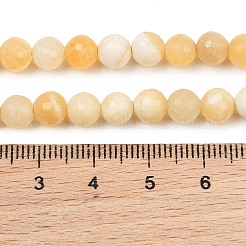 Natürliche gelbe Jade Perlen Stränge&nbsp;GG-NH0014-C02-6mm