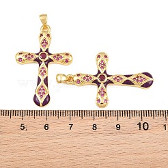 Colgante micropavé cubic zirconia de latón&nbsp;CU-CBAB3AD-11G-05