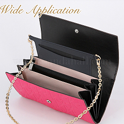 1 insert rectangulaire en cuir PU pour organisateur de sac à main&nbsp;DIY-HS0002-31A
