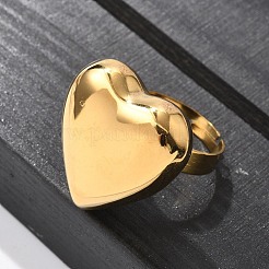 Verstellbare Ringe aus Edelstahl 304&nbsp;RJEW-M067-01G