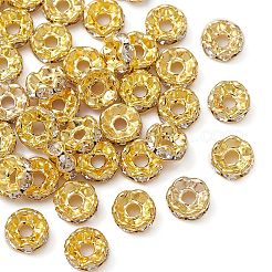 Messing Strass Zwischen perlen&nbsp;RB-YW0001-05B-01G