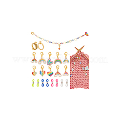 Regenbogen-DIY-Strickwerkzeug-Sets&nbsp;HJEW-NB00058