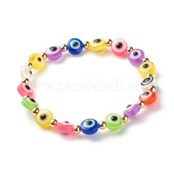 Set di bracciali elastici fatti a mano in argilla polimerica con perline heishi&nbsp;BJEW-JB07274