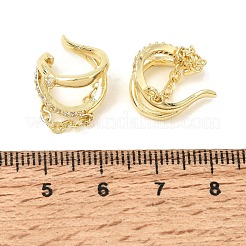 Orecchini da donna con polsino in ottone con micro pavé di zirconi cubici&nbsp;CU-CBAE7DF-27G