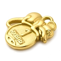 Pendentifs en acier inoxydable 304 avec placage ionique (IP)&nbsp;STAS-M070-08G