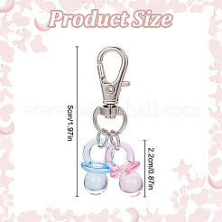 10 pieza de colgante de carrete de insignia de acrílico con forma de pezón para decoración&nbsp;HJEW-DR00057