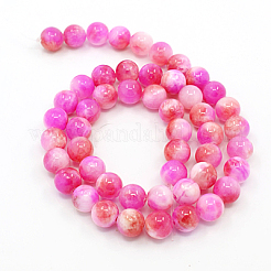 Natur persische Jade Perlen Stränge&nbsp;X-G-D434-6mm-07