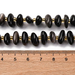 Natürlichen Obsidian Perlen Stränge&nbsp;G-RM250109-A5