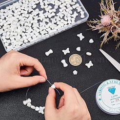 400pcs 5 perles d'imitation en plastique ABS de style&nbsp;KY-FH0001-13