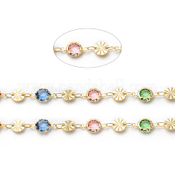 Chaînes de perles de verre rondes faites à la main&nbsp;CHC-K011-10G