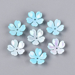 Capuchons de perles en plastique opaques&nbsp;KY-N025-64D