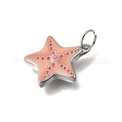 304 Edelstahl-Emaille-Anhänger&nbsp;STAS-F359-01A-P