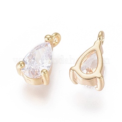 Vrais charms en laiton plaqué 18k or véritable&nbsp;ZIRC-L077-016B-G