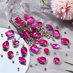 156 pièces 7 styles cousus sur strass&nbsp;DIY-SP0007-30D