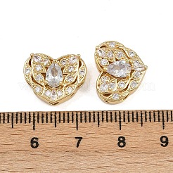 Liens multibrins en zircone cubique pavés en laiton&nbsp;ZIRC-F145-08G-01