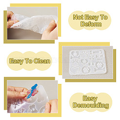 Stampi fai da te in silicone per portachiavi kit per la realizzazione di teschi&nbsp;DIY-TA0011-70