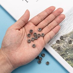 Messing Strass Rondell Space Beads&nbsp;RB-H035-22